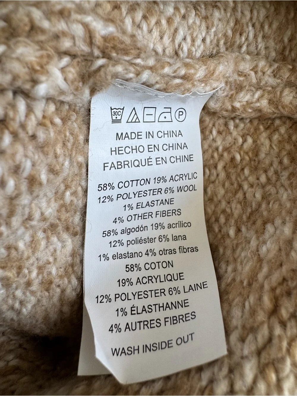 MICHAEL Michael Kors Cream High-Neck Pullover Sweater Size XL
